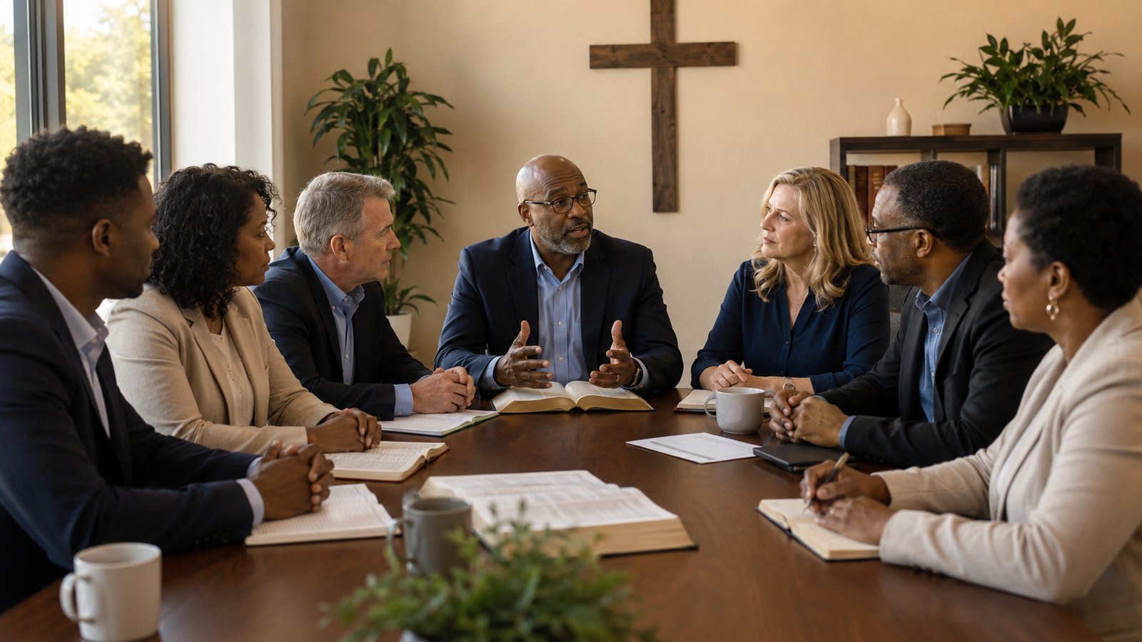 Christian leaders meeting together